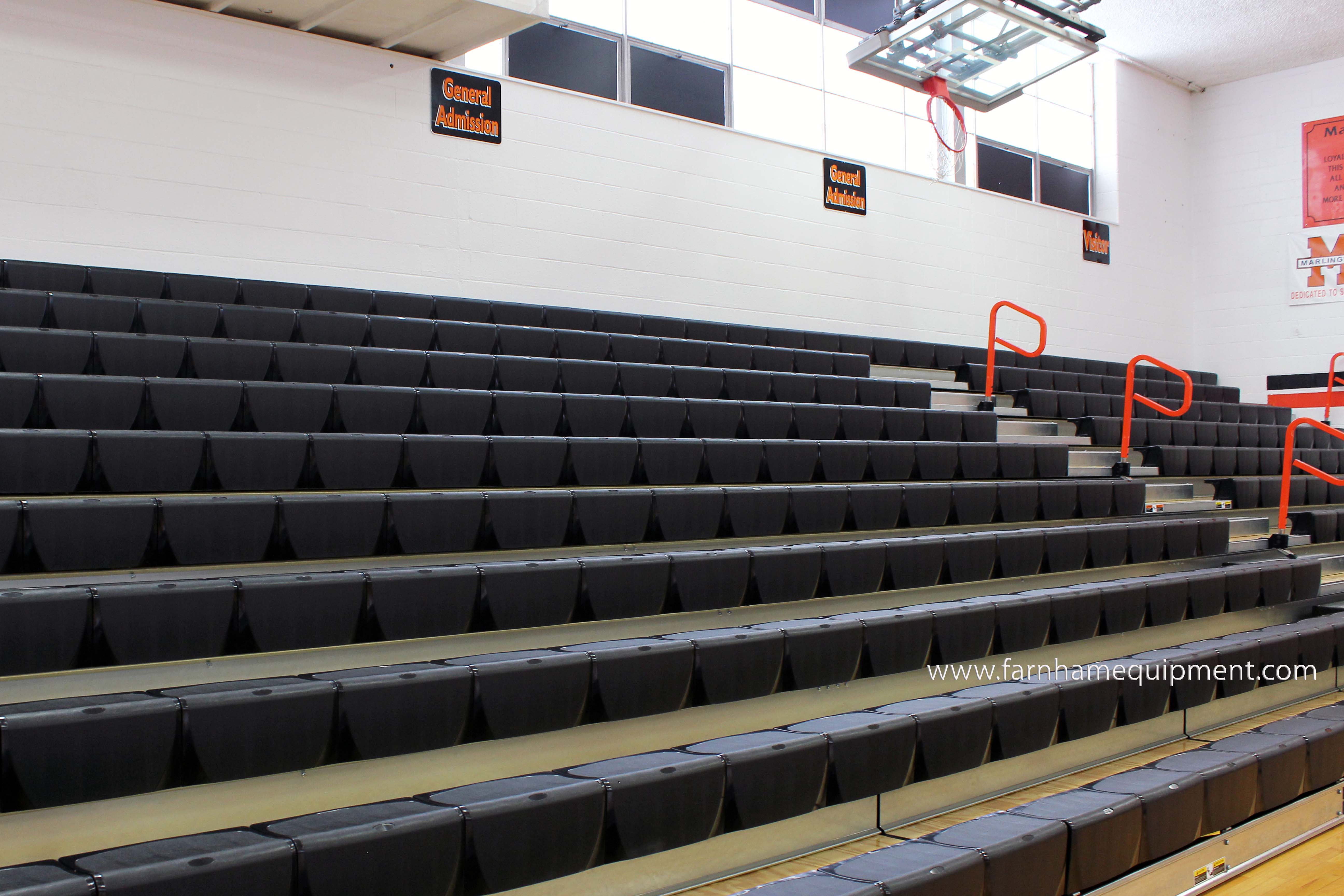 Hussey Seating Company Telescopic Bleachers
