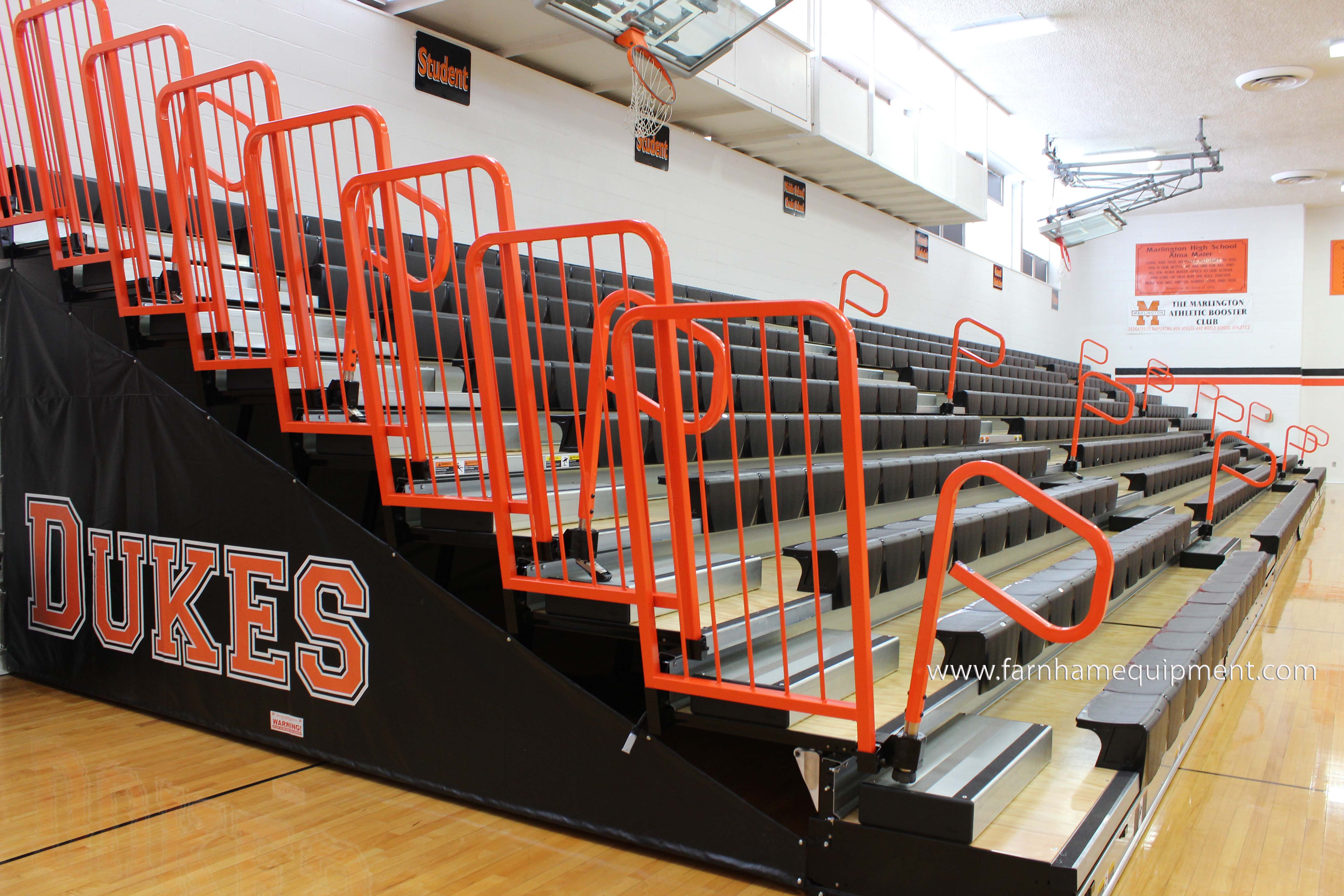 Hussey Seating Company Telescopic Bleachers
